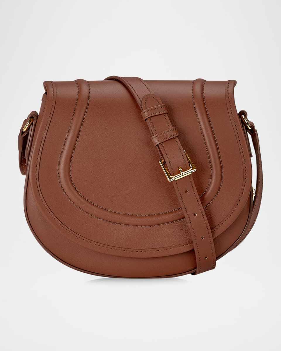 Jenni Saddle Leather Crossbody Bag